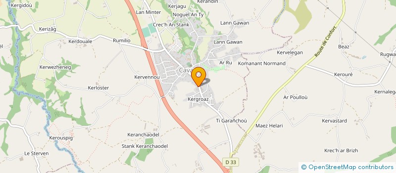 localisation de l'entreprise MADAME ANNE PRIGENT  CAVAN