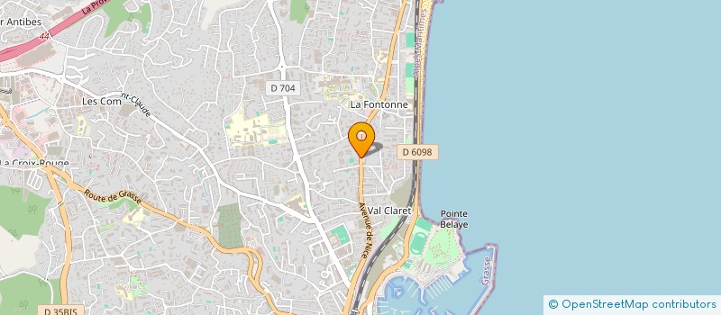 localisation de l'entreprise MADAME ANNE PROST  ANTIBES