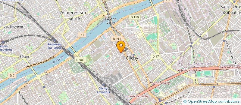 localisation de l'entreprise MADAME ANNE PRUD'HOMME à CLICHY