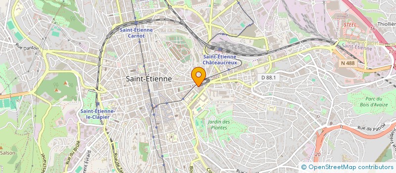 localisation de l'entreprise MADAME ANNE PRUNIER  SAINT-ETIENNE