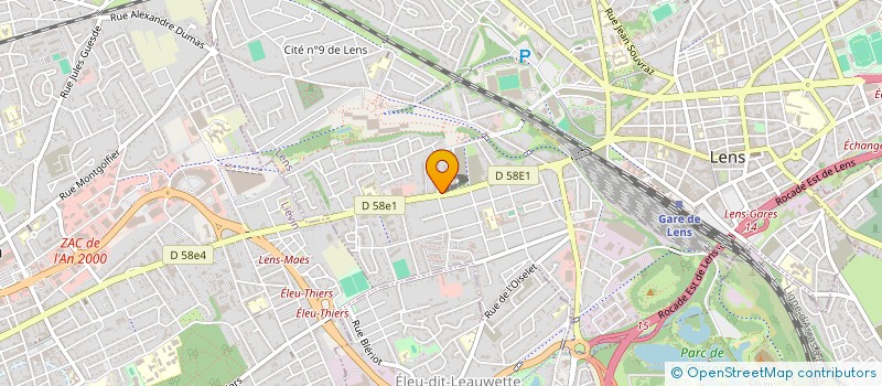 localisation de l'entreprise MADAME ANNE PRUVOST  LENS