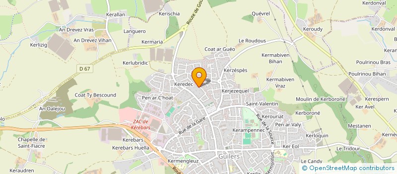 localisation de l'entreprise MADAME ANNE QUEAU  GUILERS