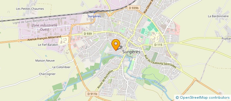 localisation de l'entreprise MADAME ANNE QUESSEVEUR  SURGERES