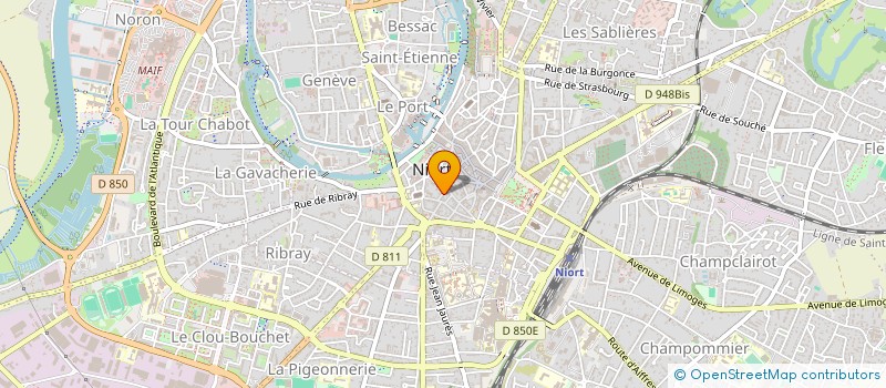 localisation de l'entreprise MADAME ANNE QUIBLIER  NIORT