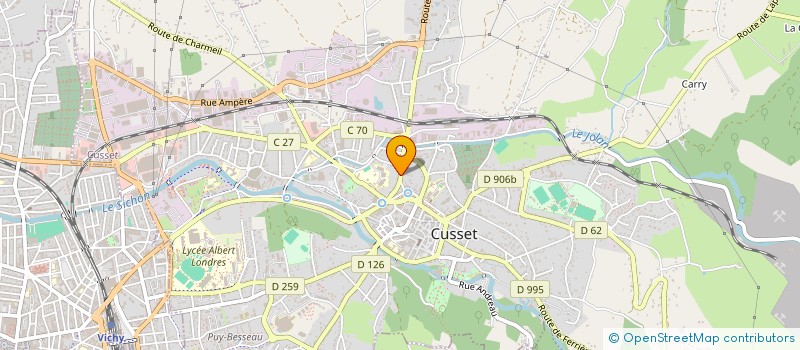localisation de l'entreprise MADAME ANNE QUILLERET à CUSSET