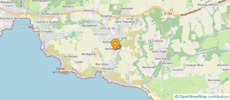 localisation de l'entreprise MADAME ANNE QUILLIVIC  PONT-CROIX