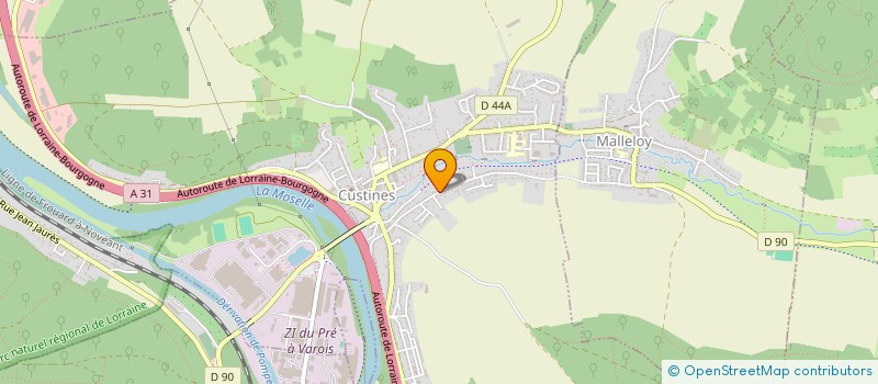 localisation de l'entreprise MADAME ANNE QUINET  CUSTINES