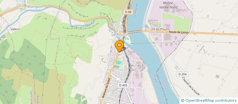 localisation de l'entreprise MADAME ANNE RANCHIN  LE POUZIN