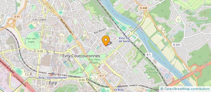 localisation de l'entreprise MADAME ANNE RAVELOARISOA  EVRY-COURCOURONNES