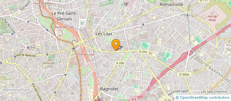 localisation de l'entreprise MADAME ANNE RAYNAL à BAGNOLET