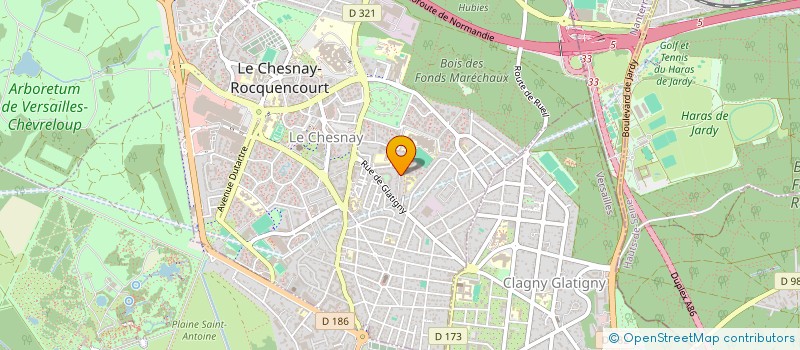 localisation de l'entreprise MADAME ANNE RAZAT  LE CHESNAY-ROCQUENCOURT