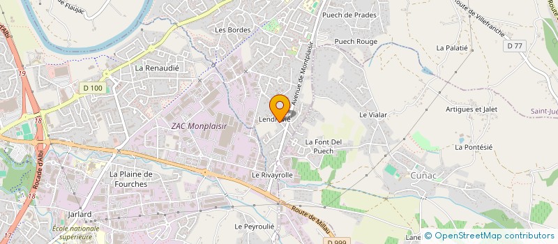 localisation de l'entreprise MADAME ANNE RAZIMBAUD  SAINT-JUERY