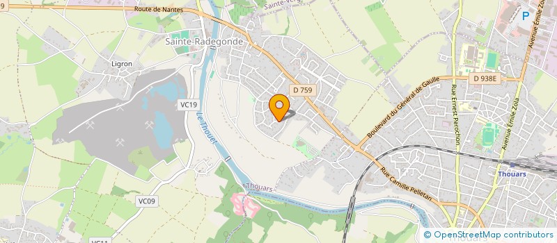 localisation de l'entreprise MADAME ANNE RECOTILLON  THOUARS