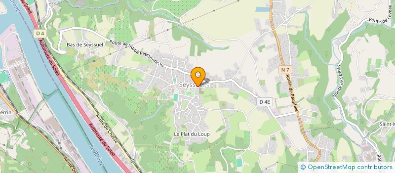 localisation de l'entreprise MADAME ANNE RECULON  SEYSSUEL