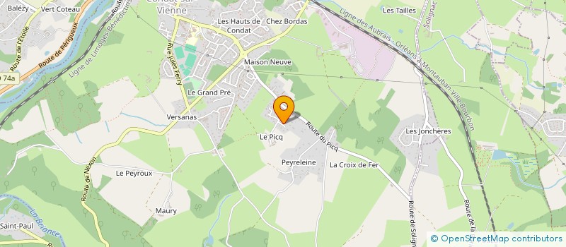 localisation de l'entreprise MADAME ANNE RENAUX  CONDAT-SUR-VIENNE