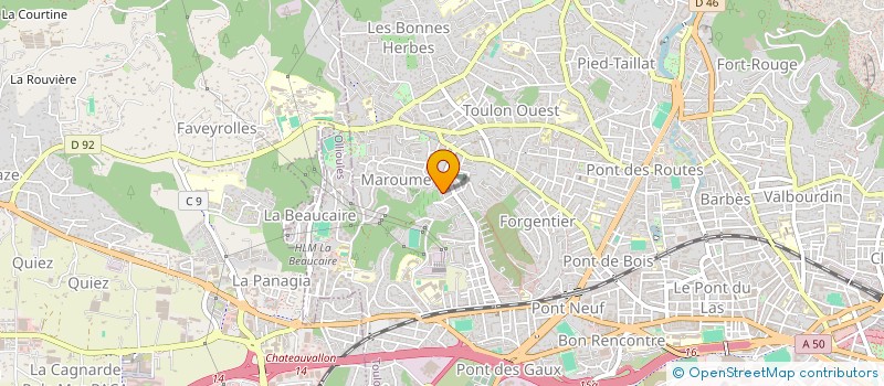 localisation de l'entreprise MADAME ANNE REOCREUX  TOULON