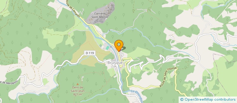 localisation de l'entreprise MADAME ANNE REVERBEL  BRUSQUE