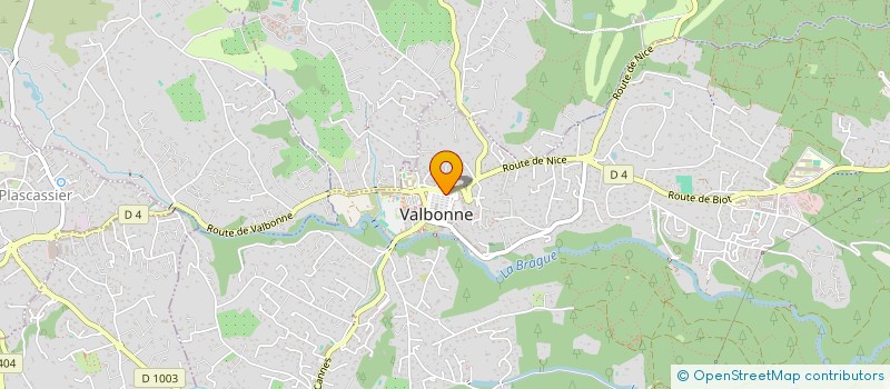 localisation de l'entreprise MADAME ANNE REY  VALBONNE