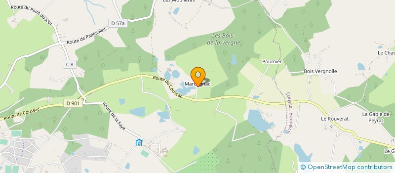 localisation de l'entreprise MADAME ANNE REYNAUD  ST YRIEIX LA PERCHE