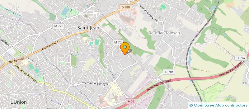 localisation de l'entreprise MADAME ANNE REYNAUD-LACROZE COLAS DES FRANCS  SAINT-JEAN