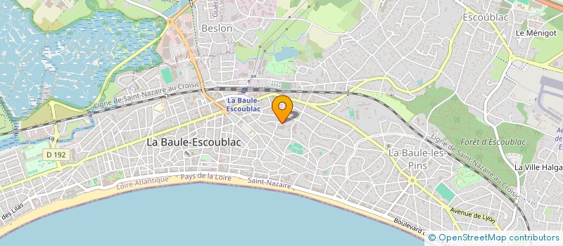 localisation de l'entreprise MADAME ANNE RIALLAND à LA BAULE-ESCOUBLAC