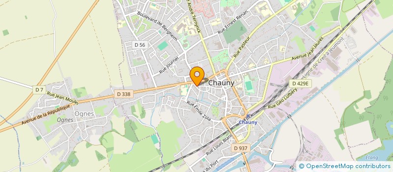 localisation de l'entreprise MADAME ANNE RICHARD  CHAUNY