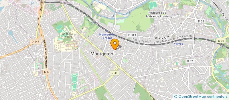 localisation de l'entreprise MADAME ANNE RICHARD à MONTGERON