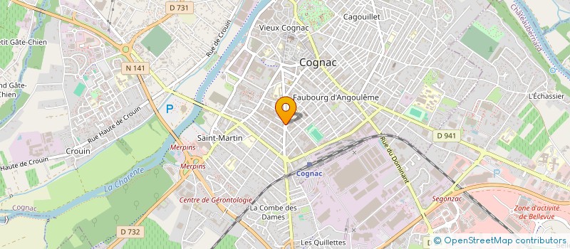 localisation de l'entreprise MADAME ANNE RICHARD à COGNAC