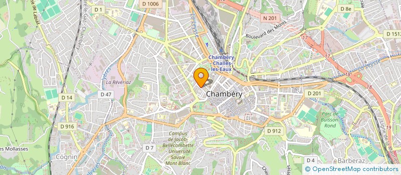 localisation de l'entreprise MADAME ANNE RICHAUD à CHAMBERY