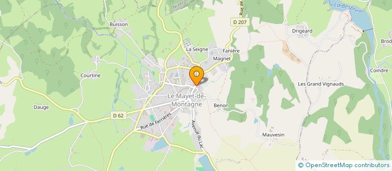 localisation de l'entreprise MADAME ANNE RIGOLET à LE MAYET-DE-MONTAGNE