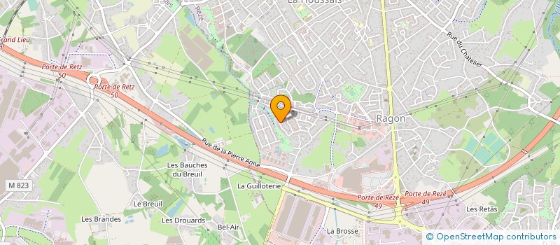 localisation de l'entreprise MADAME ANNE RIVIERE  REZE