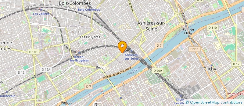 localisation de l'entreprise MADAME ANNE ROBERT  ASNIERES-SUR-SEINE