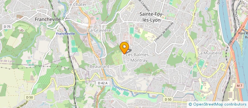 localisation de l'entreprise MADAME ANNE ROBERT  SAINTE-FOY-LES-LYON