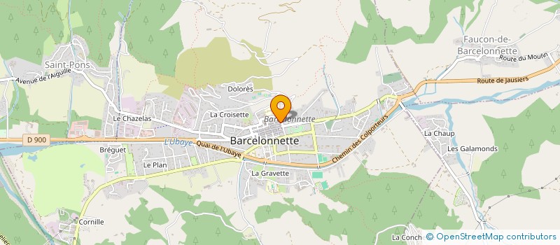 localisation de l'entreprise MADAME ANNE ROCHAT  BARCELONNETTE