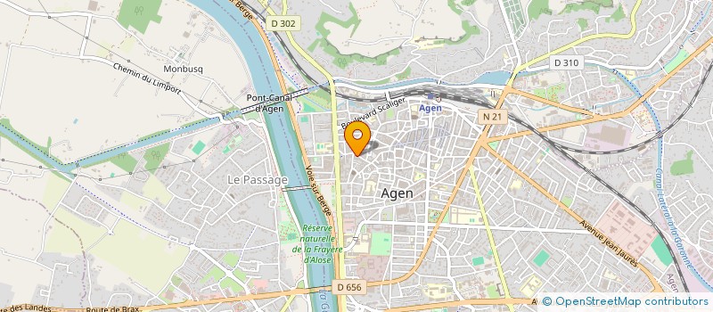 localisation de l'entreprise MADAME ANNE ROCHE  AGEN