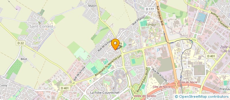 localisation de l'entreprise MADAME ANNE ROCHE à CAEN