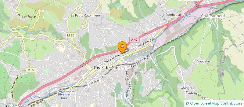 localisation de l'entreprise MADAME ANNE ROCHET  RIVE-DE-GIER