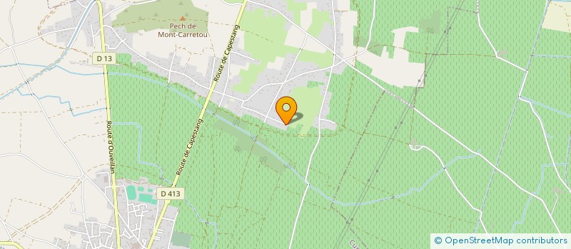 localisation de l'entreprise MADAME ANNE ROGER  CUXAC-D'AUDE