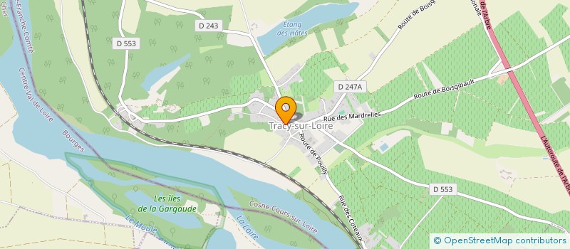 localisation de l'entreprise MADAME ANNE ROGER à TRACY-SUR-LOIRE