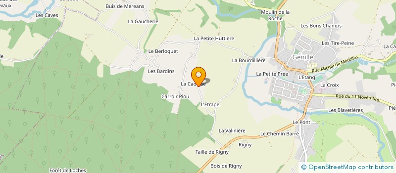 localisation de l'entreprise MADAME ANNE ROLAND  GENILLE