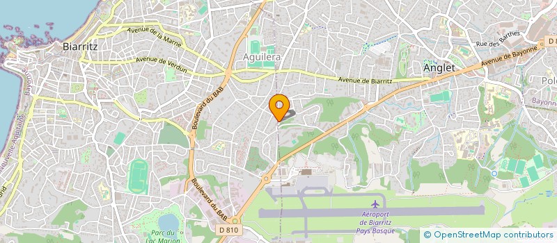 localisation de l'entreprise MADAME ANNE ROLAND  BIARRITZ