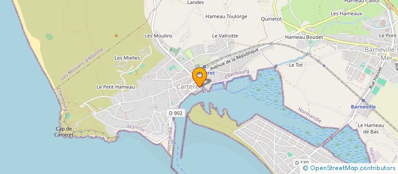 localisation de l'entreprise MADAME ANNE ROLLAND  BARNEVILLE-CARTERET