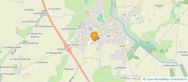 localisation de l'entreprise MADAME ANNE ROLLAND  TINTENIAC