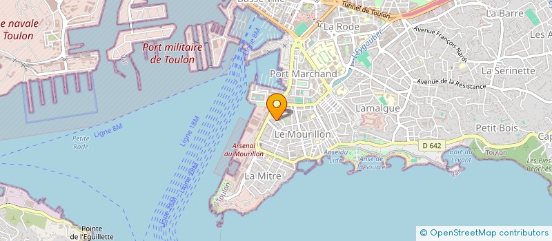 localisation de l'entreprise MADAME ANNE ROMAND  TOULON