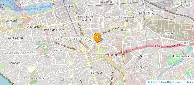 localisation de l'entreprise MADAME ANNE ROMETTE  MARSEILLE