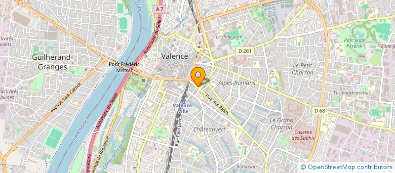 localisation de l'entreprise MADAME ANNE ROMEUF à VALENCE