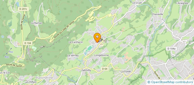 localisation de l'entreprise MADAME ANNE ROSAZ  ALBERTVILLE