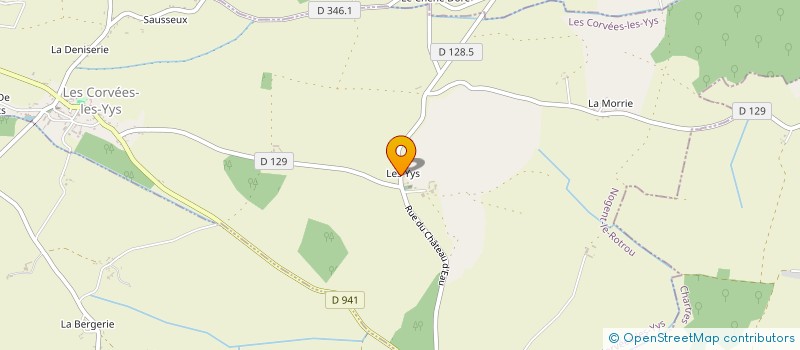 localisation de l'entreprise MADAME ANNE-ROSE GARNIER à LES CORVEES-LES-YYS