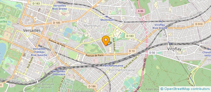 localisation de l'entreprise MADAME ANNE ROSEN à VERSAILLES
