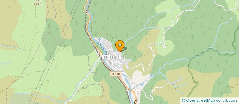 localisation de l'entreprise MADAME ANNE ROSSIGNOL  ALET-LES-BAINS